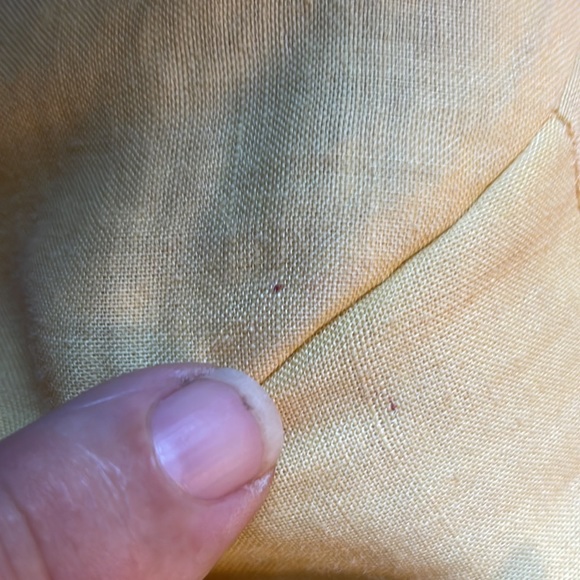 Countess large yellow business jacket blazer striped arm cuffs - Picture 6 of 7